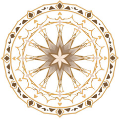 Star within a circle mandala