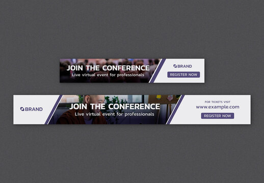 Minimal Corporate Web Banner Layout 