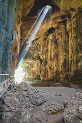 Inside the Gomantong Caves in Sandakan District, Sabah, Borneo, Malaysia.