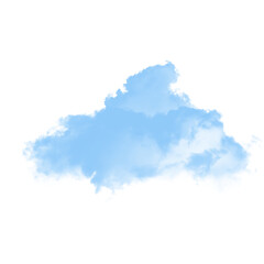 Obraz premium Fluffy Blue Cloud Graphic for Weather and Sky-Themed Designs
