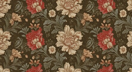 seamless pattern with flowers