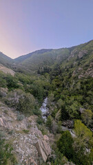 Naklejka premium Summer Morning Hiking Views of Farmington Canyon Utah Waterfall River
