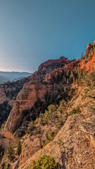 Summer Sunrise Red Rock Views of Parowan Canyon Utah 