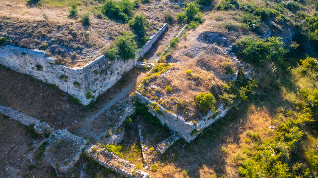 Walls of Asseria near Benkovac in Croatia