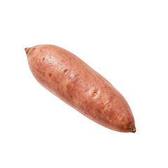 Single Sweet Potato Displayed on a Transparent Area, Perfect for Design Assets
