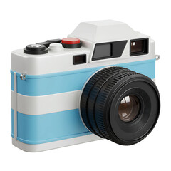 3D Retro Blue Camera Icon