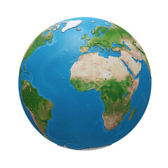 3D Earth Globe Planet Icon