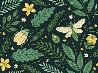 seamless botanical pattern 