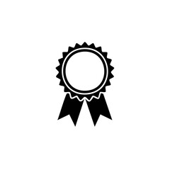 Rosette Award with Ribbons: Icon of Achievement, Excellence, and Victory Emblem