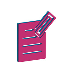 Paperclip icon design template