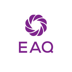 Fototapeta premium EAQ logo design on white background.