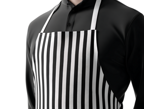 White and black aprons apron mockup clean apron