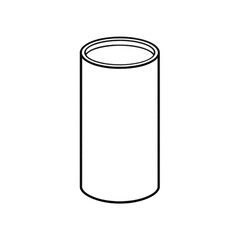 Cylindrical object, possibly a can