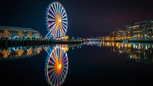 Nightcap at National Harbor Ferris Wheel