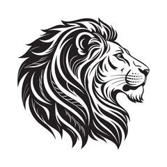 Obraz premium lion head vector