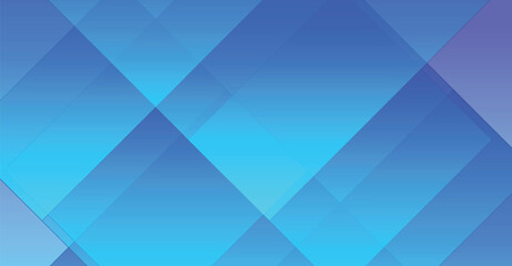 Obraz premium Abstract Blue Geometric Shapes Overlapping with Gradient Effect.