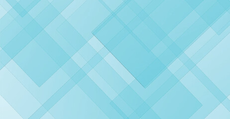 Abstract Light Blue Geometric Pattern with Overlapping Squares.