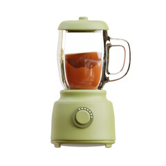 green Sleeping Blender 3d icon illustration