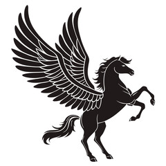 Fototapeta premium black horse vector illustration