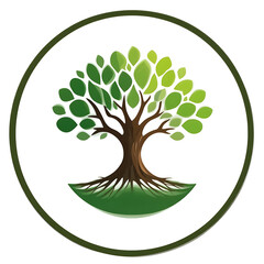 Obraz premium Abstract Circular Tree Vector