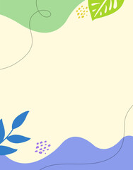 Obraz premium vector illustration of an abstract floral background