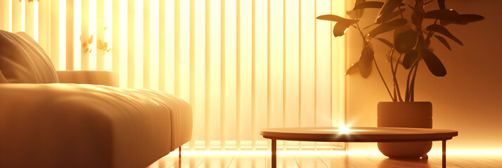 Golden Hour Living Room
