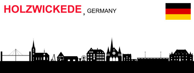 Fototapeta premium Holzwickede Skyline , Deutschland 