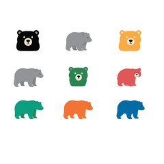 Baby Bear Playing Clipart – Cute Animal Vector