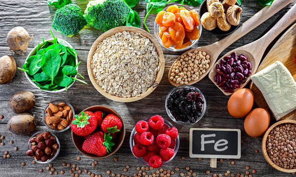 Food products being rich sources of iron