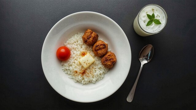 fried egg with rice