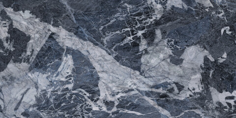 Blue natural marble stone texture, glossy dijital ceramic tile surface