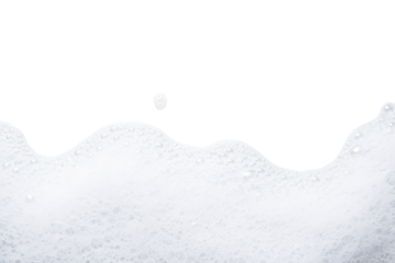 Abstract White Foam Texture Background with Soap Bubbles, Hygiene and Cleansing Concept.