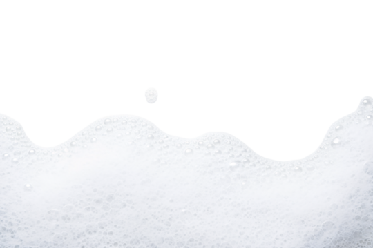 Abstract White Foam Texture Background with Soap Bubbles, Hygiene and Cleansing Concept.