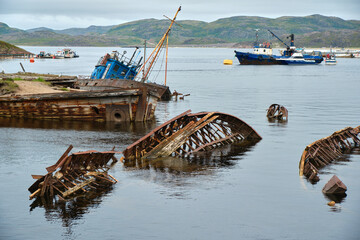 sunken ancient ships in the arctic