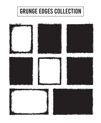 Textured Grunge Edges Collection &ndash; Torn, Dirty & Rough Border Effects