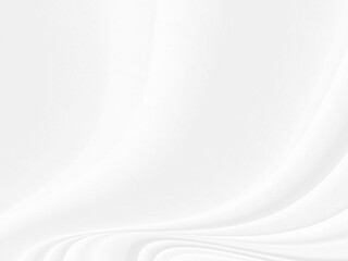 Clean woven beautiful silky soft fabric white abstract smooth curve shape decorative fashion textile background