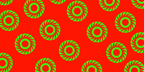 Seamless Pattern Featuring Radial Spin Motif