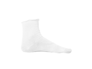 One stylish clean sock isolated on white