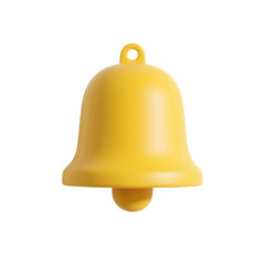 Yellow Notification Bell Icon PNG