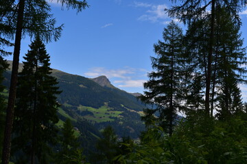Schöne Landschaft im Ultental in Südtirol 