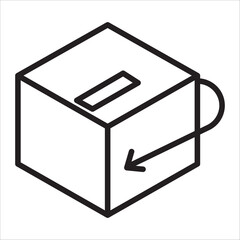 E-comerce icon outline vector