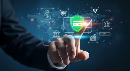 Online Banking Security Digital Illustration