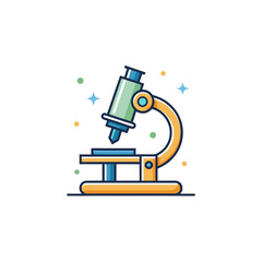 modern microscope sparkles science technology simple