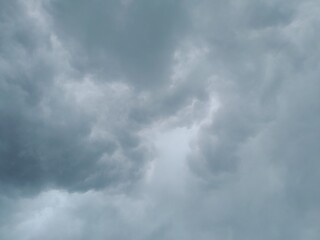 Dark Clouds in a monsoon season evening in Bangladesh