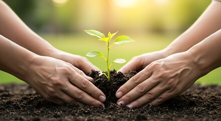 Fototapeta premium Planting New Life Seed
