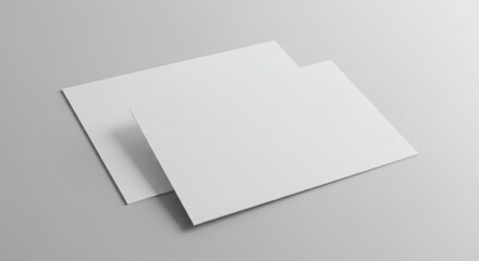 Blank white note paper sheet template with copy space for your design message