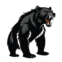 Bear Silhouette Vector Icon