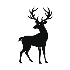 Deer Silhouette Vector Icon