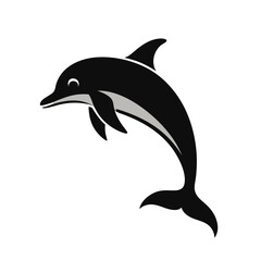 Dolphin Silhouette Vector Icon