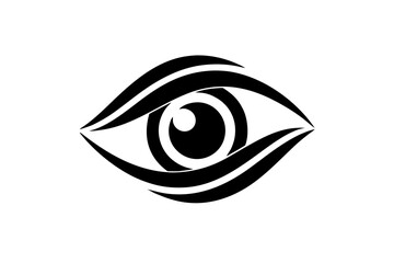 Eye vision look graphic design element shape silhouette vector illustration